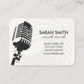 microfoon visitekaartje (Voorkant)