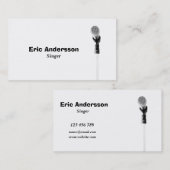 microfoon visitekaartje (Voorkant / Achterkant)