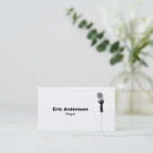 microfoon visitekaartje (Staand voorkant)