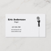 microfoon visitekaartje (Achterkant)