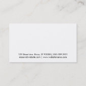 Microfoon Visitekaartje (Achterkant)