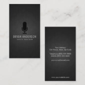 microfoon visitekaartje (Voorkant / Achterkant)