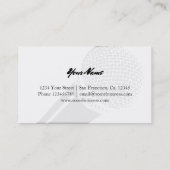 Microfoon visitekaartje sjabloon logo ontwerp (Achterkant)