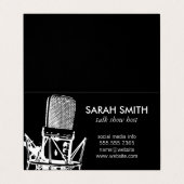 Microfoon | vlogger | podcast visitekaartje (Buitenkant ongevouwen)