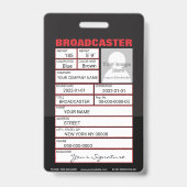 Microfoonbadge Badge (Achterkant)