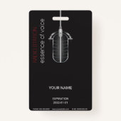 Microfoonbadge Badge (Voorkant)