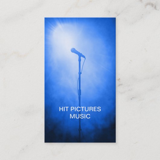 Microfooncheck Musicus Deejay Vocalist Cards V2 Visitekaartje (Voorkant)