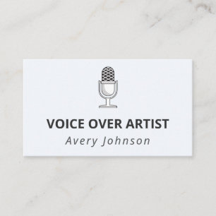 Microfoongeluidsrecorder Klassiek elegant Visitekaartje