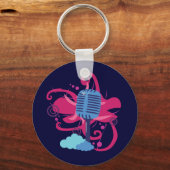 Microfoonkunstexplosie Sleutelhanger (Voorkant)