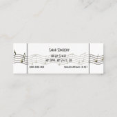 microfoonminikaart mini visitekaartje (Achterkant)