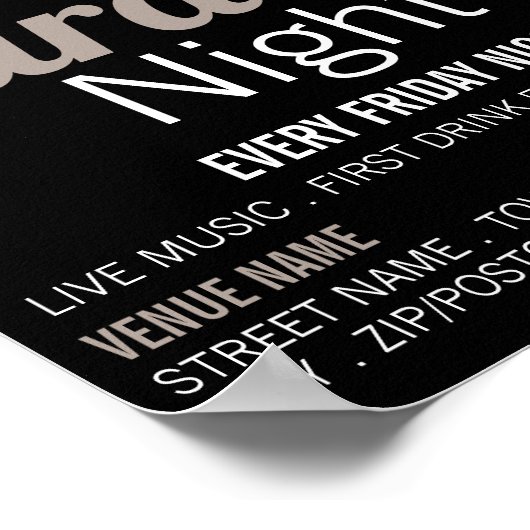 Microfoonontwerp, Karaoke Event Adverteren Poster (Hoek)