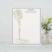  microfoonontwerpbriefhoofd persoonlijk briefhoofd (Staand voorkant)