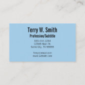 Microfoonposter Visitekaartje (Achterkant)