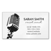 microfoonstandaard magnetisch visitekaartje (Voorkant)