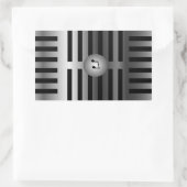 MicrofoonSticker Rechthoekige Sticker (Tas)