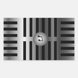 MicrofoonSticker Rechthoekige Sticker