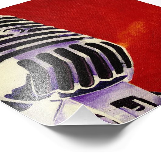 Microfoontekenafdrukken Foto Afdruk (Hoek)