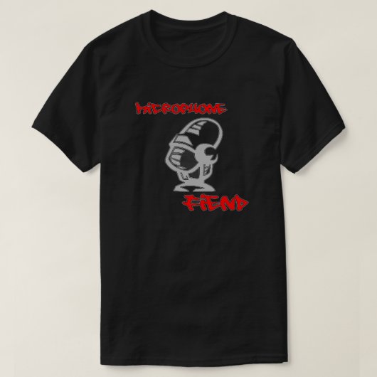 Microfoonvezel T-shirt (Design voorkant)