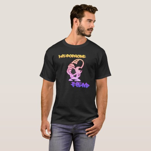 Microfoonvezel T-shirt (Voorkant volledig)