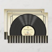 microfoonvinylplaat op maat briefkaart (Voorkant / Achterkant)