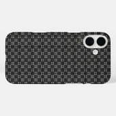 Microgeruite zwarte Hoesje-mate nauwelijks daar ap Case-Mate iPhone Case (Achterkant (horizontaal))