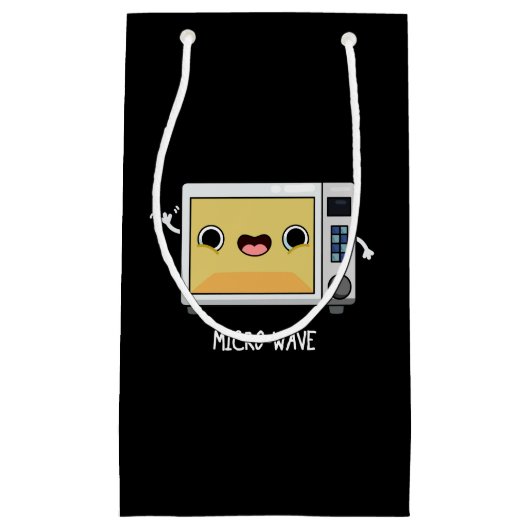 Microgolf Funny Pun Dark BG Klein Cadeauzakje (Voorkant)