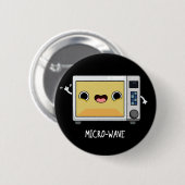 Microgolf Funny Pun Dark BG Ronde Button 5,7 Cm (Voorkant /achterkant)