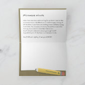 microgolf minuut Wenskaart Kaart (Binnen)