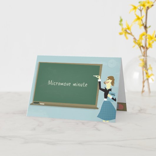 microgolf minuut Wenskaart Kaart (Gele Bloem)