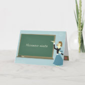 microgolf minuut Wenskaart Kaart (Voorkant)