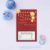 Microgolf Popcorn-papierpatronen op rood Flyer (Enkel)