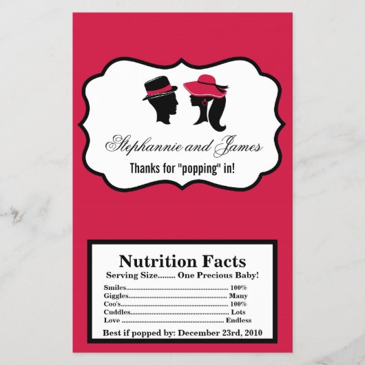 Microgolf Popcorn rapper Formele Petten Elegant Flyer (Voorkant)