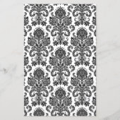 Microgolf Popcorn Wrapper Black White Damask Lace (Achterkant)