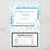 Microgolf Popcorn Wrapper Blue Daisies Flyer (Voorkant)