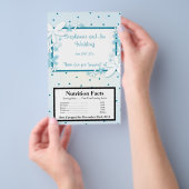 Microgolf Popcorn Wrapper Blue Daisies Flyer (Hand)