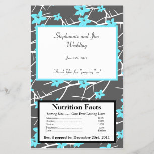 Microgolf Popcorn Wrapper Blue Tea Arizona Flower Flyer