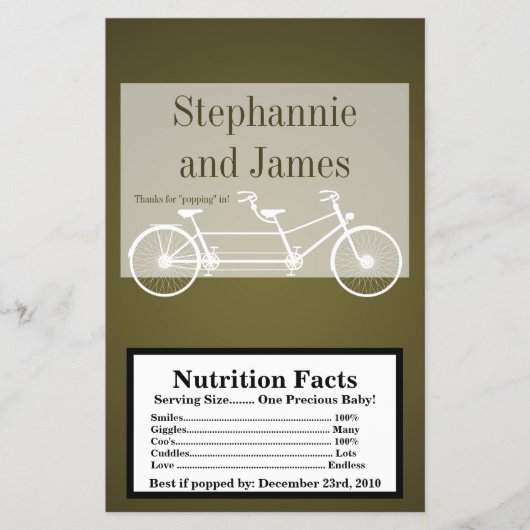 Microgolf Popcorn Wrapper Brown Double Bike Flyer (Voorkant)