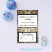 Microgolf Popcorn Wrapper  bruine Damask Flyer (Enkel)