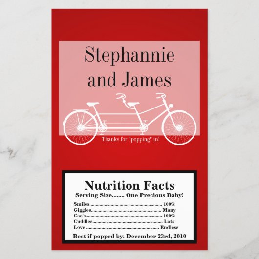 Microgolf Popcorn Wrapper Crimson Red Double Bike Flyer (Voorkant)