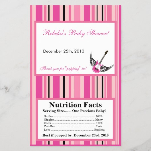 Microgolf Popcorn Wrapper Girly Pink Punk Skull Flyer (Voorkant)