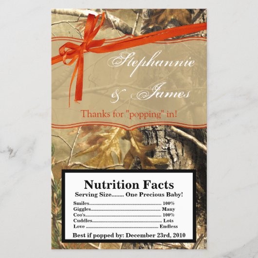 Microgolf Popcorn Wrapper Hunters Camoflouge Camo Flyer (Voorkant)