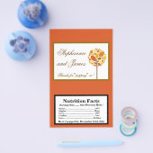 Microgolf Popcorn Wrapper Modern Autumn Tree Herfs Flyer (Enkel)