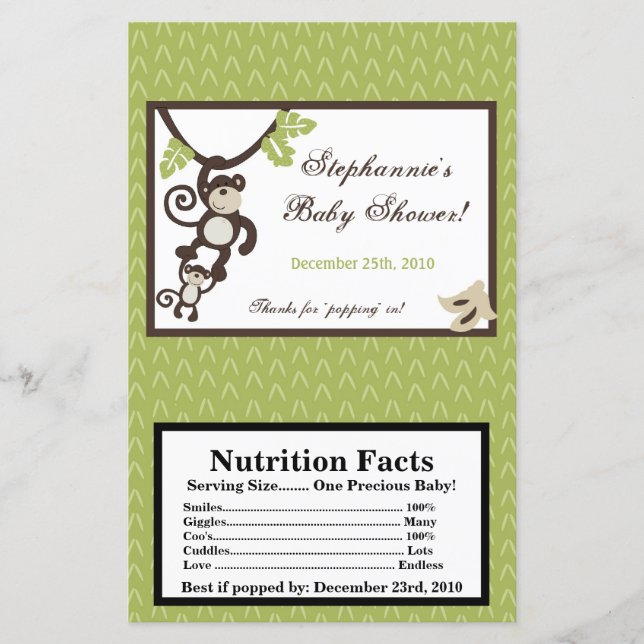 Microgolf Popcorn Wrapper Monkey Time Zoo Animal (Voorkant)