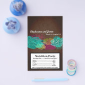 Microgolf Popcorn Wrapper Neon Spring Floral Flowe Flyer (Enkel)