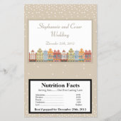 Microgolf Popcorn Wrapper Old Town Kerstmis Flyer (Voorkant)