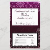 Microgolf Popcorn Wrapper Paarse sterren / Snowfla Flyer (Voorkant)