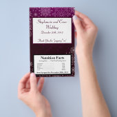 Microgolf Popcorn Wrapper Paarse sterren / Snowfla Flyer (Hand)