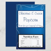 Microgolf Popcorn Wrapper Paper Planet Flying Blue (Voorkant / Achterkant)