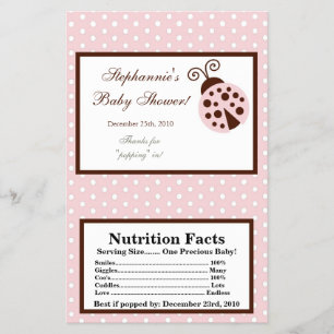 Microgolf Popcorn Wrapper Pink Ladybug Flyer