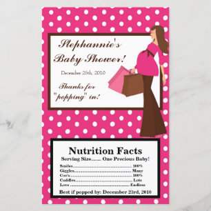 Microgolf Popcorn Wrapper Pink Mod Mam Polka Dots